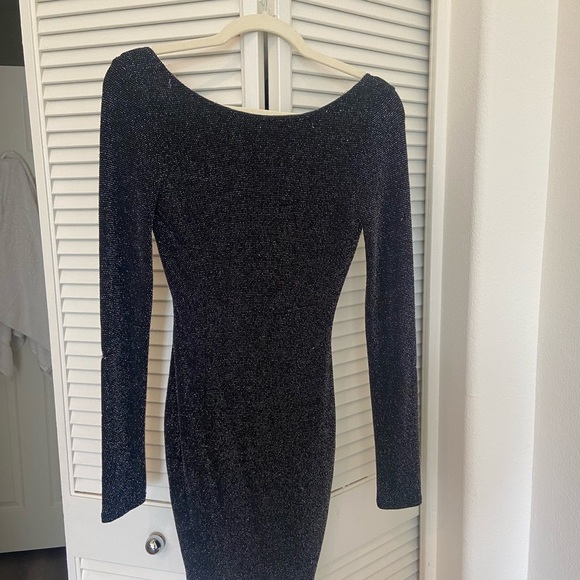 Urban Outfitters shiny black dress backless Size small - Picture 2 of 11